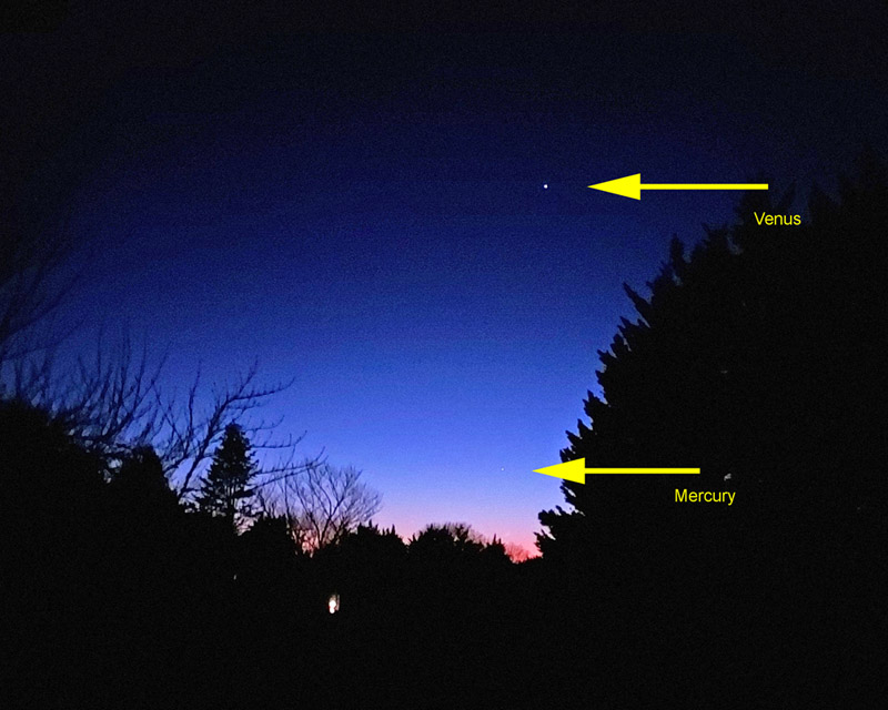 Mercury and Venus © Stephen Gauss