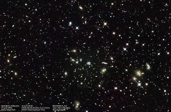Abell 2151 (Hercules) 15 June 2026 Alpha Ridge Park (c) Wayne Baggett